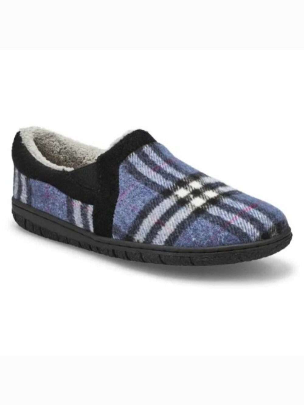 Softmoc Jackie2 Blue Plaid Slipper NEW in Box- Sz. 6